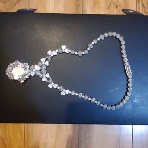 Sterling silver and mother of pearl necklace